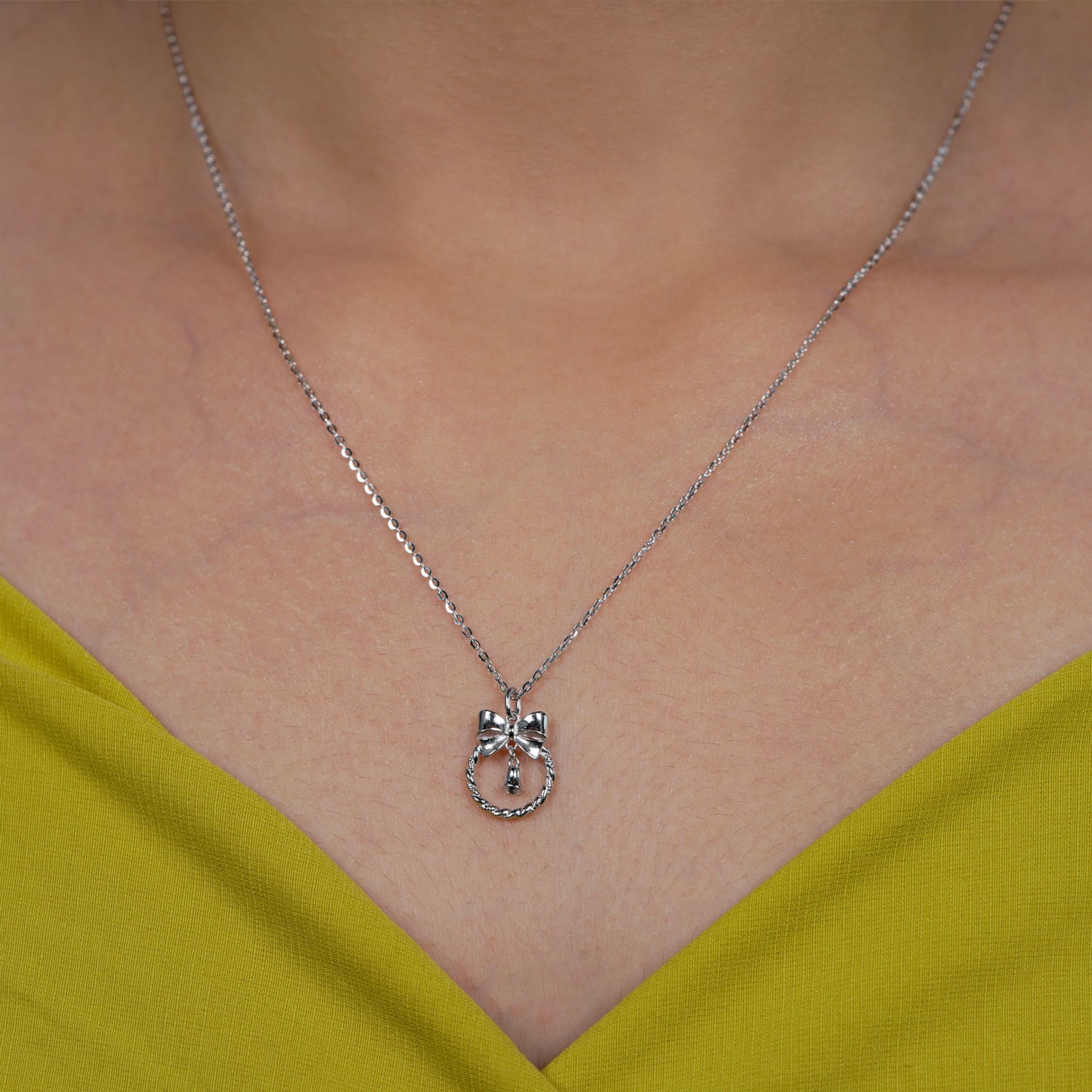 Enchanted Bow Charm Necklace