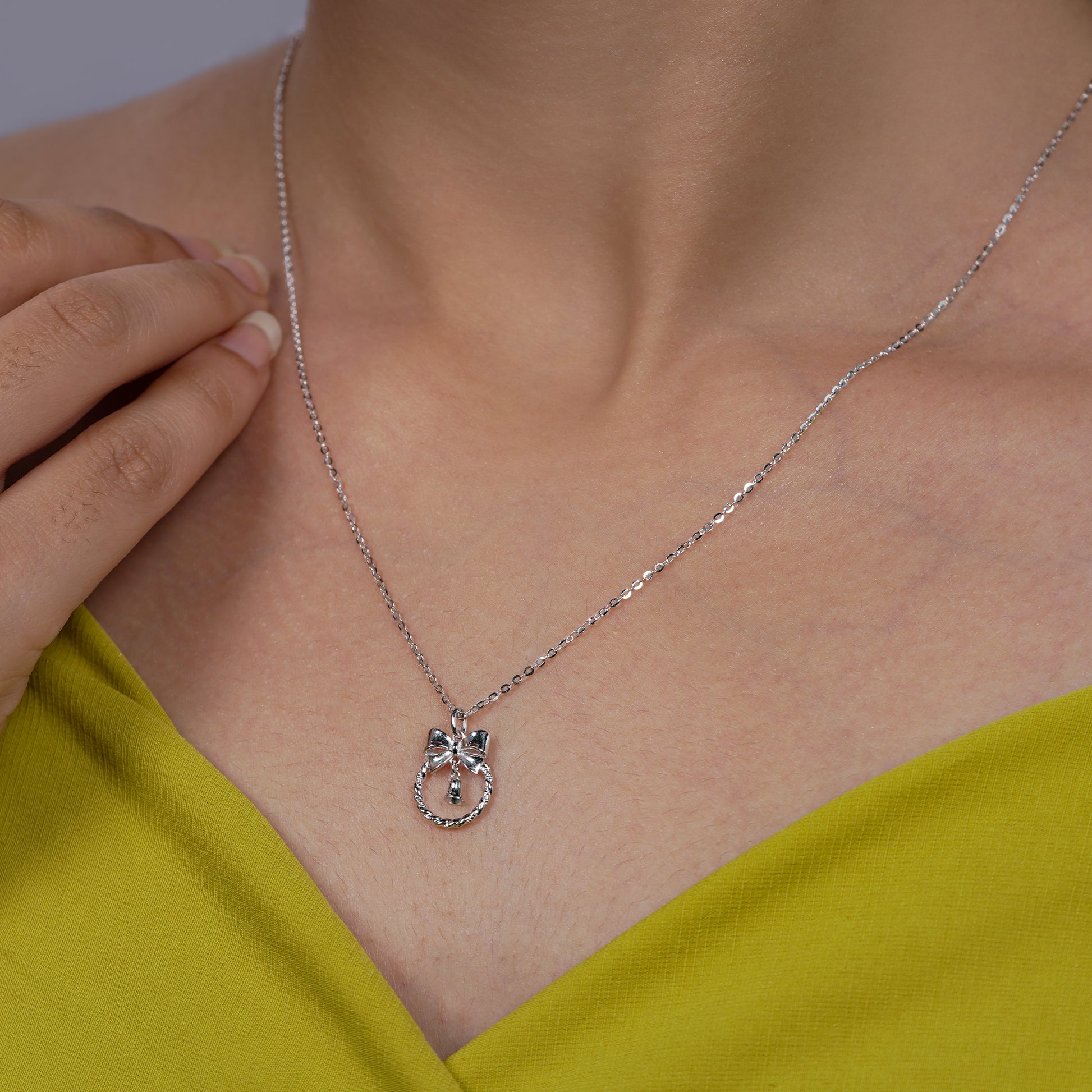 Enchanted Bow Charm Necklace