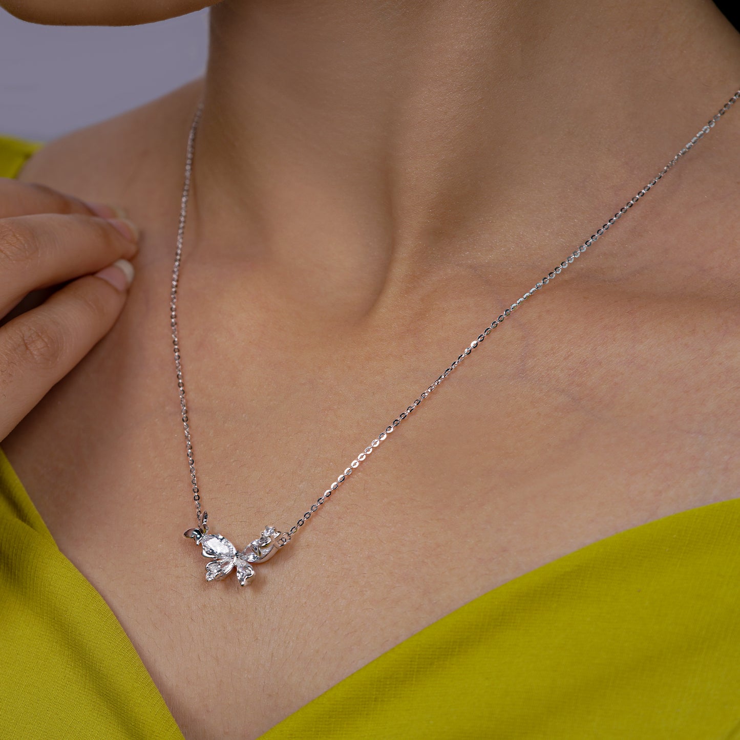 Crystal Wings Butterfly Necklace