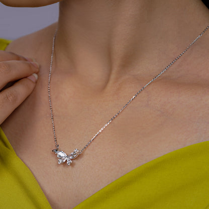 Crystal Wings Butterfly Necklace