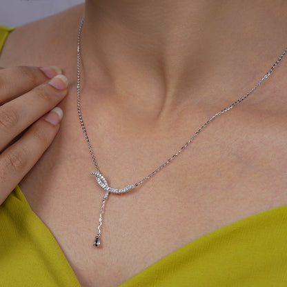 Elara Curve Drop Necklace