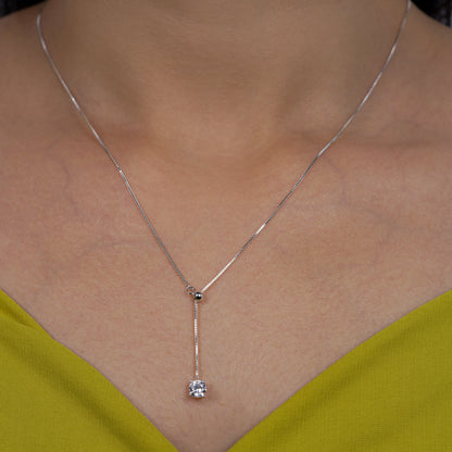 Crystal Drop Y-Necklace