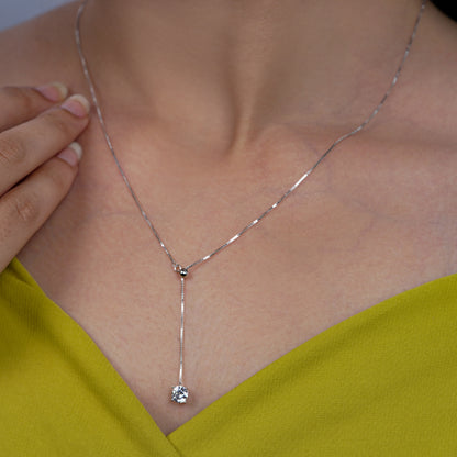 Crystal Drop Y-Necklace