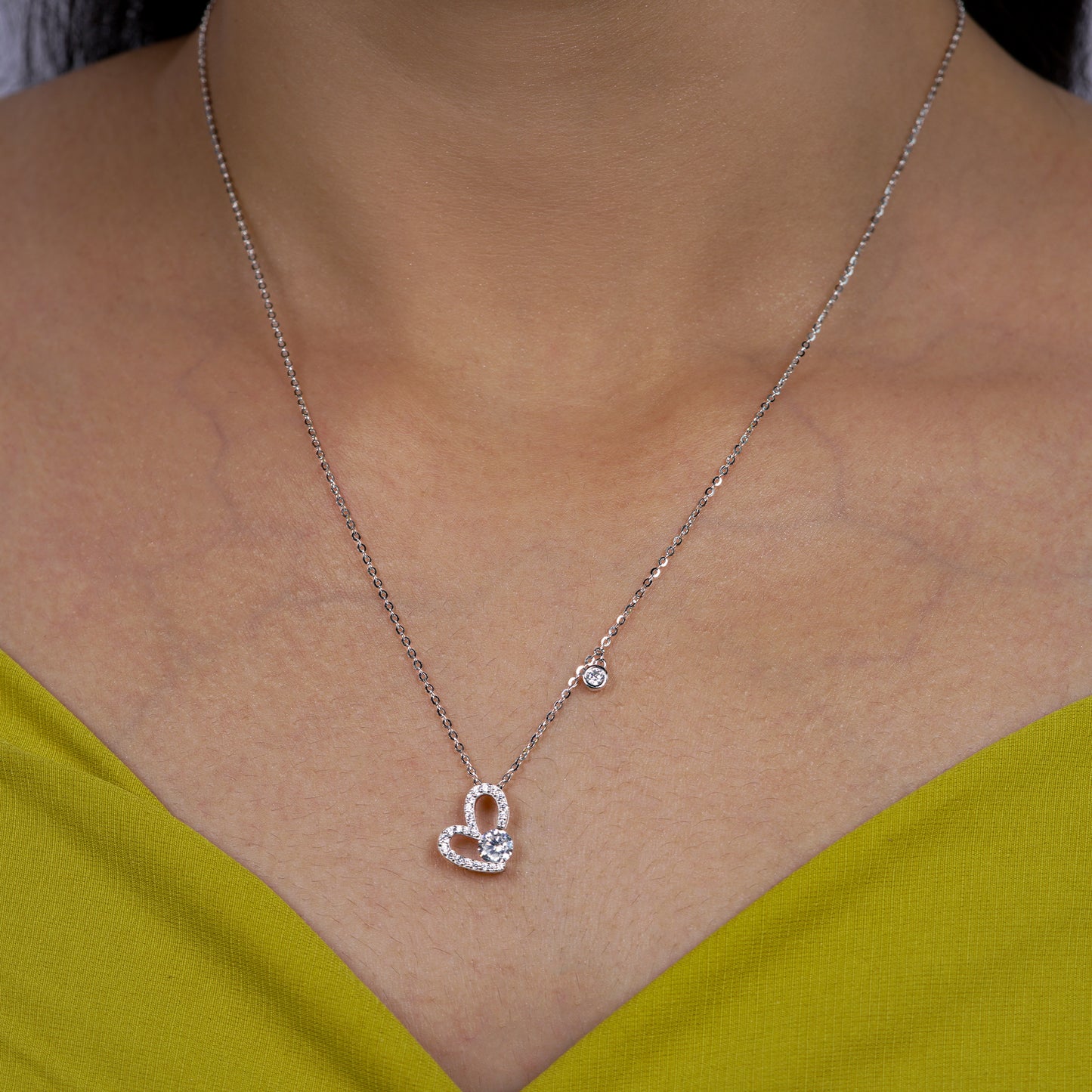 Eternal Spark Heart Necklace