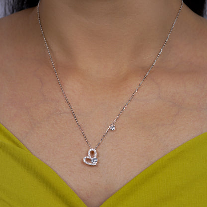 Eternal Spark Heart Necklace