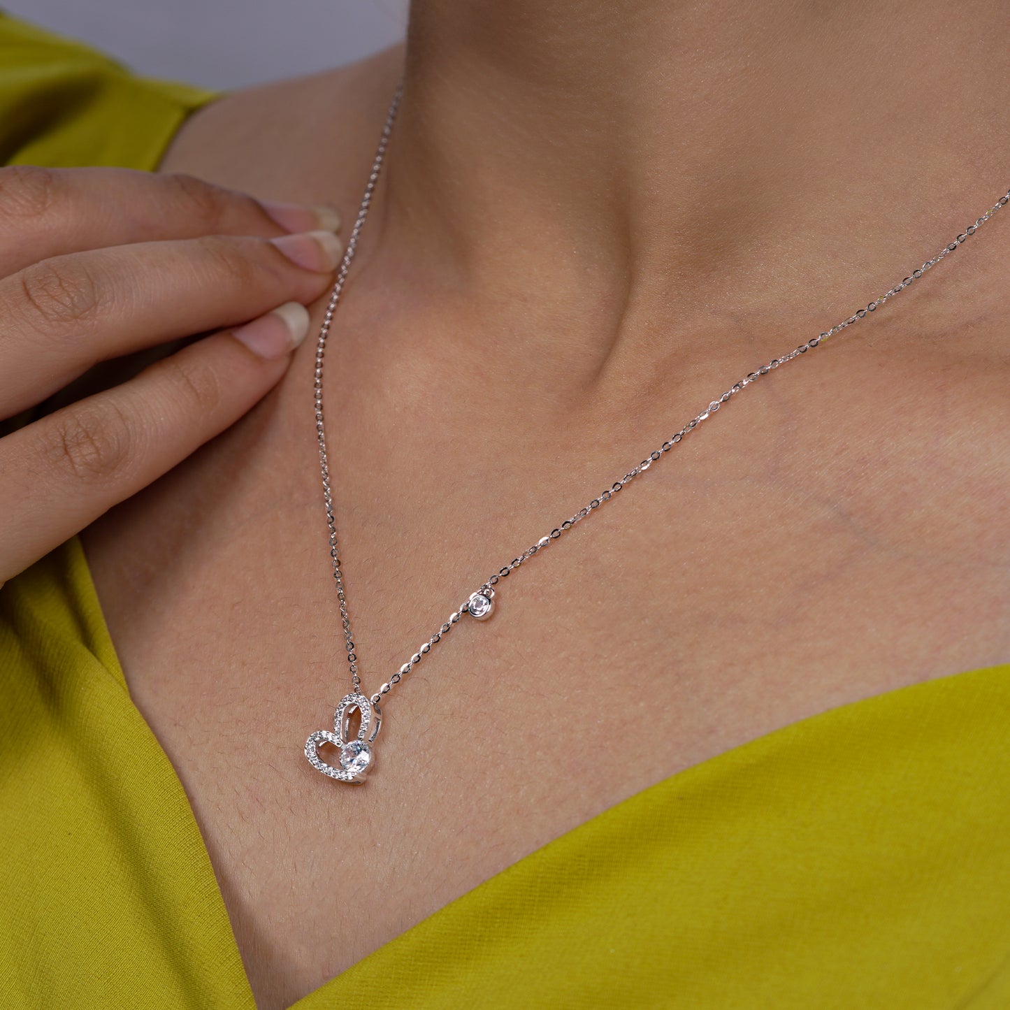 Eternal Spark Heart Necklace