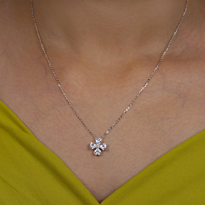 Blossom Radiance Crystal Pendant Necklace