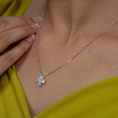 Blossom Radiance Crystal Pendant Necklace