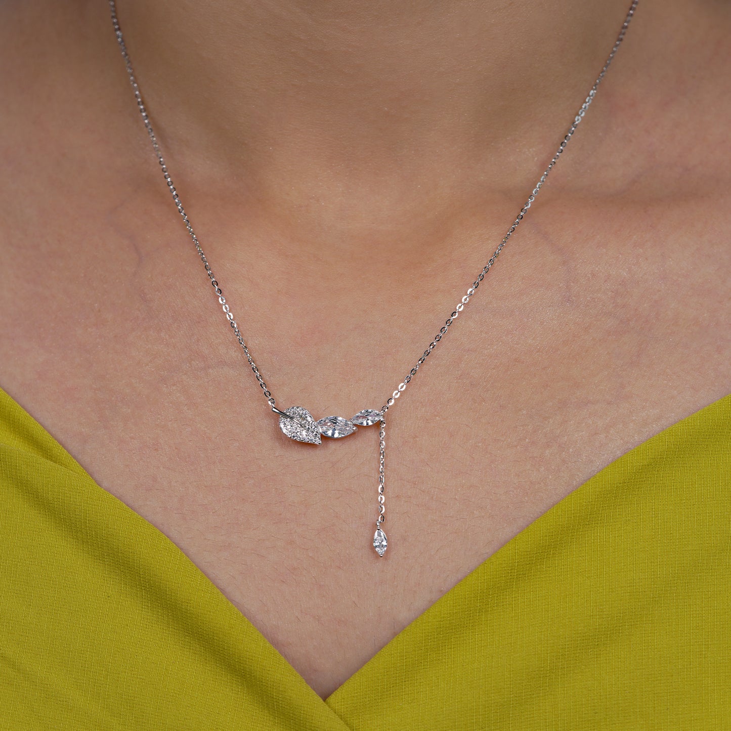 Whispering Leaf Cascade Necklace