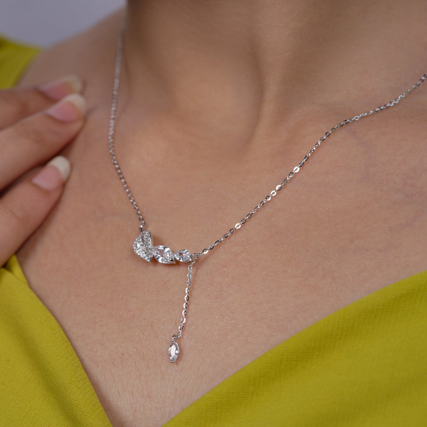 Whispering Leaf Cascade Necklace