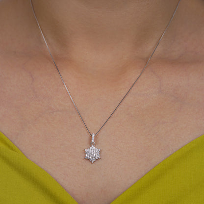 Snowlight Diamond Star Necklace