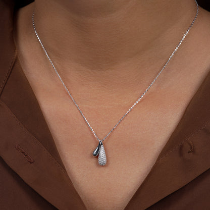 Twin Teardrop Elegance Necklace