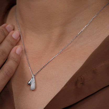 Twin Teardrop Elegance Necklace