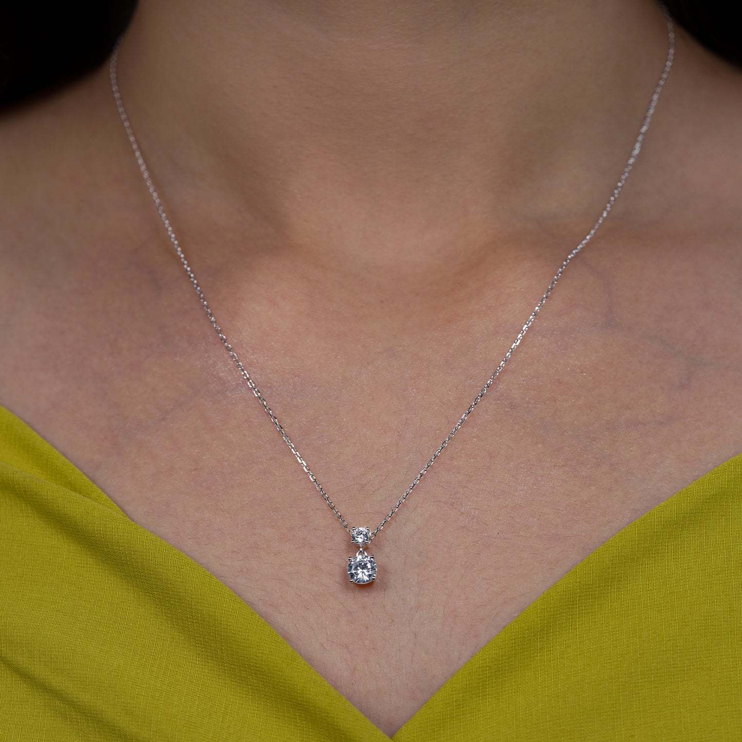 Celeste Twin Sparkle Necklace