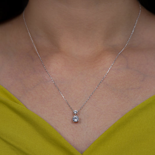 Celeste Twin Sparkle Necklace