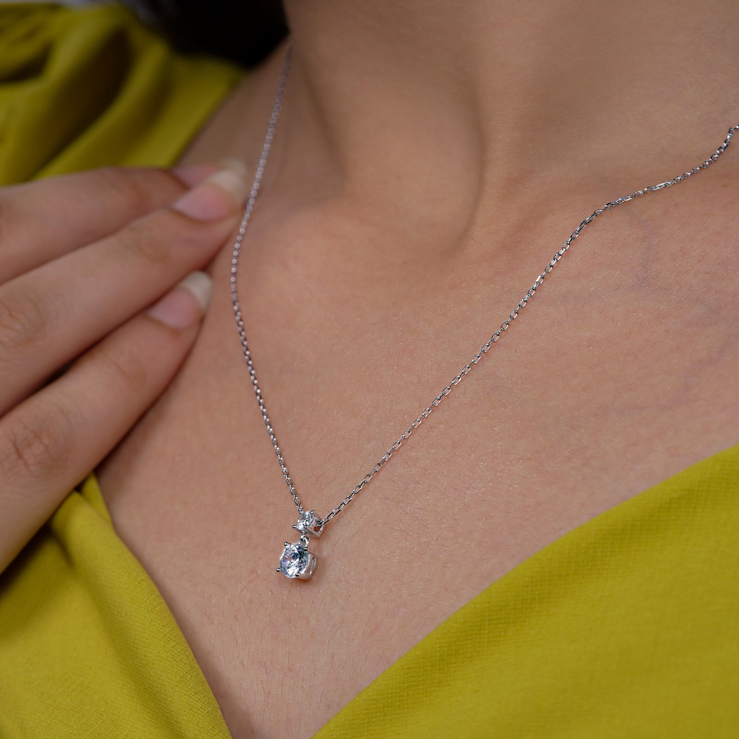 Celeste Twin Sparkle Necklace