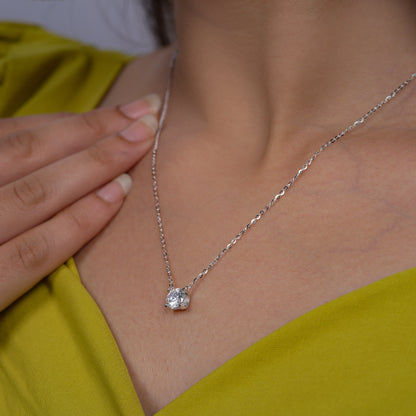 Luma Solitaire Pendant Necklace