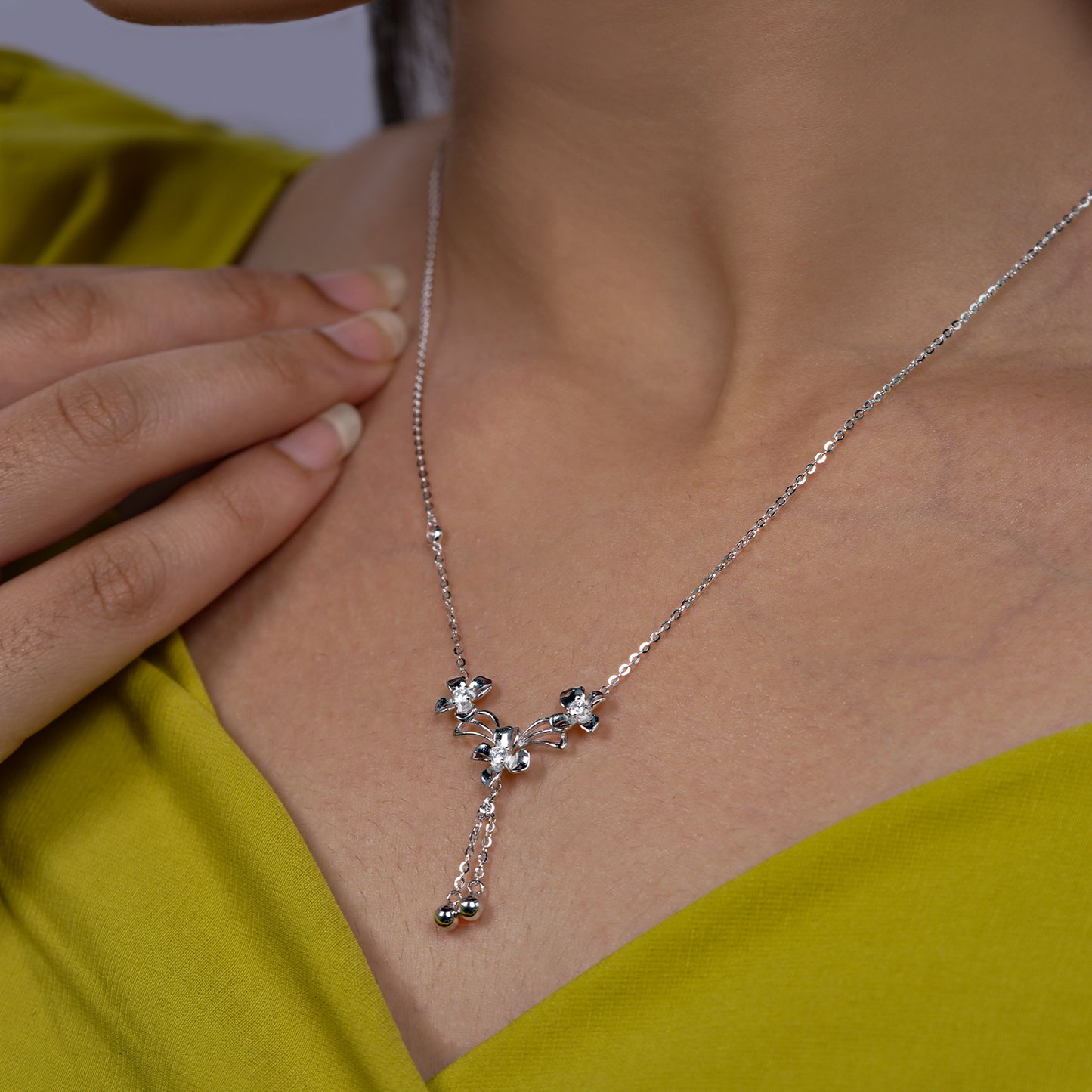 Elora Blossom Cascade Necklace