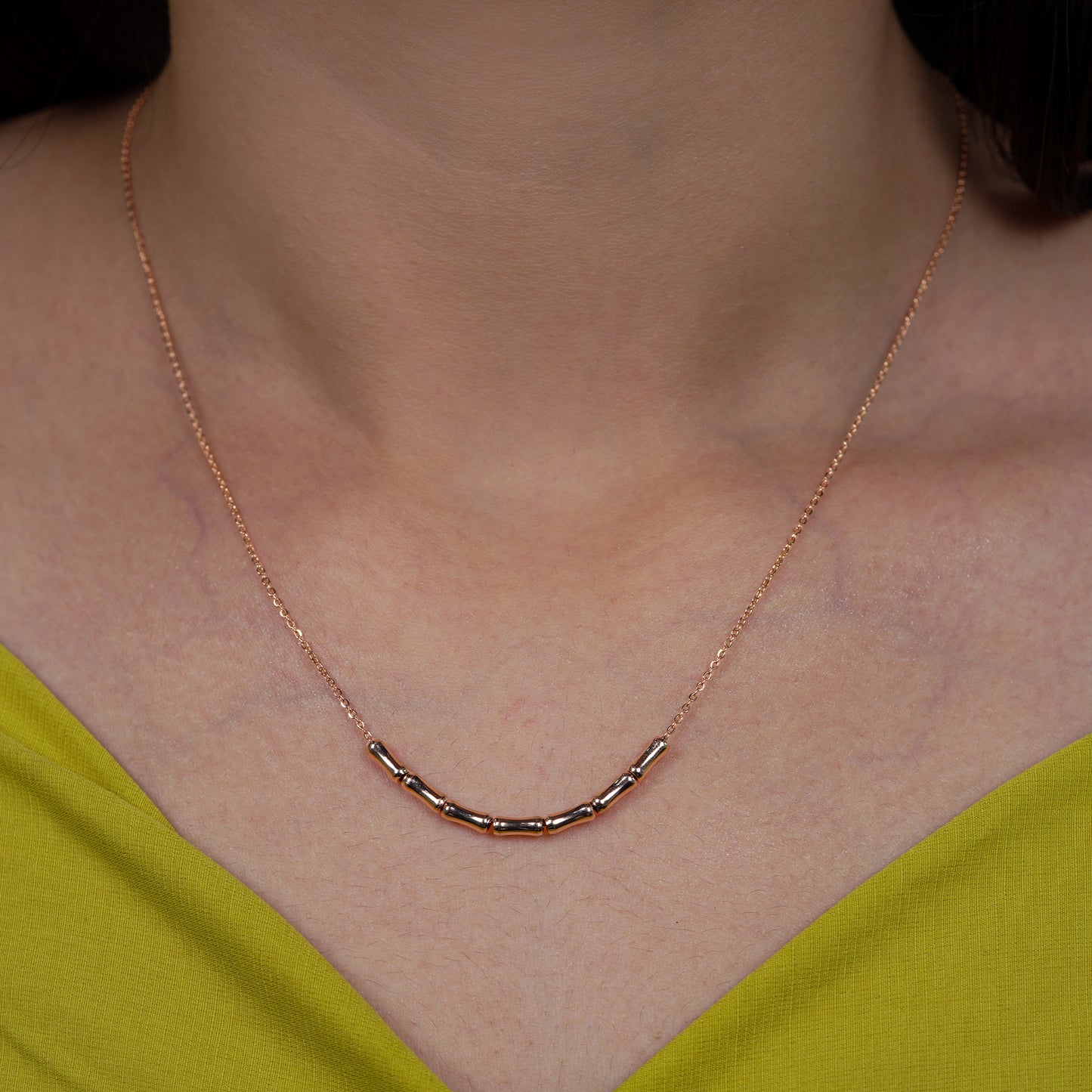 Zara Bamboo Charm Necklace