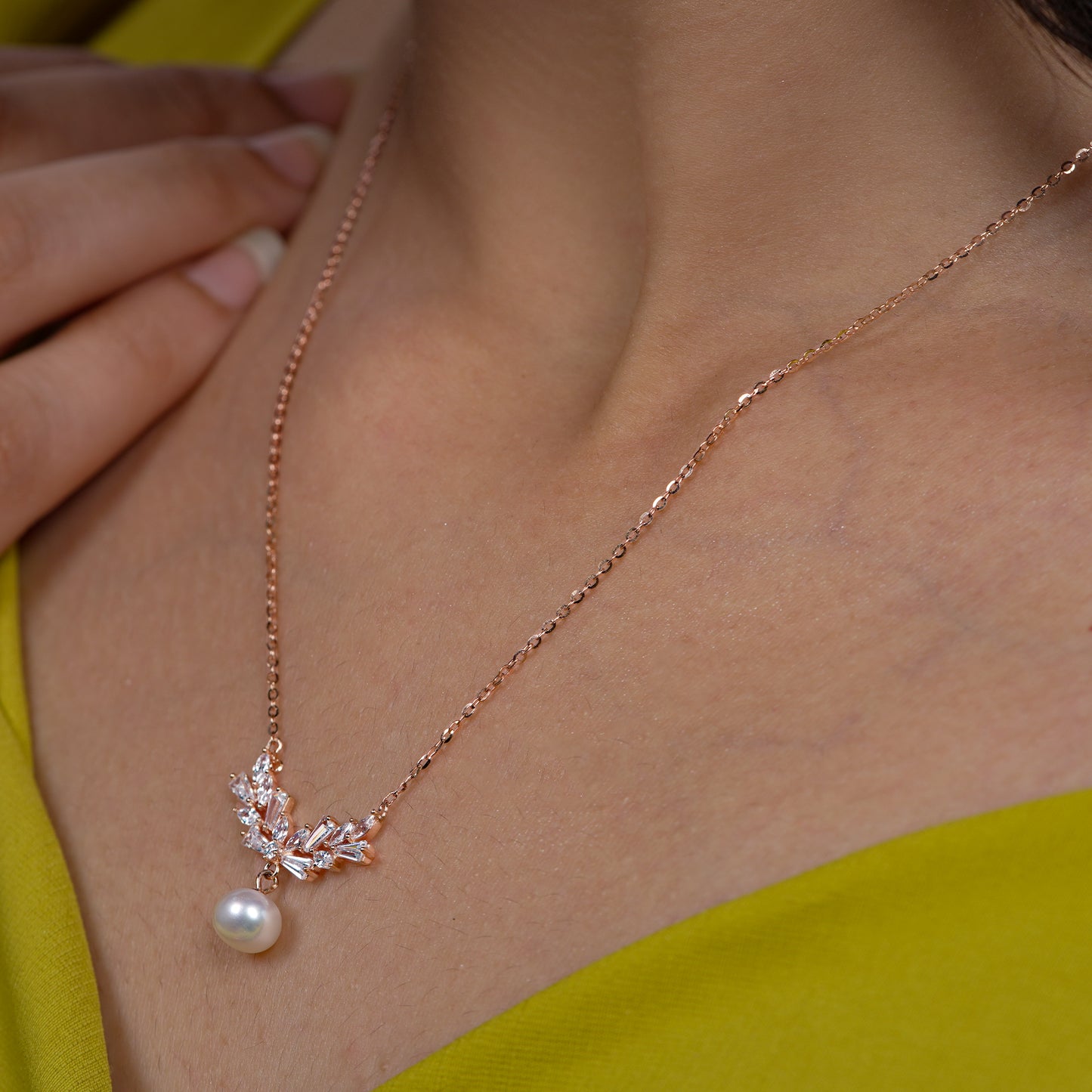 Regal Blossom Pearl Necklace