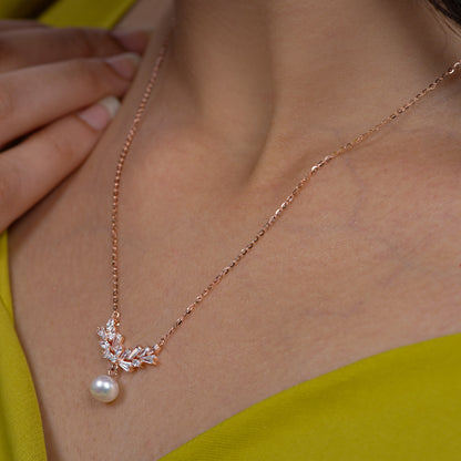 Regal Blossom Pearl Necklace