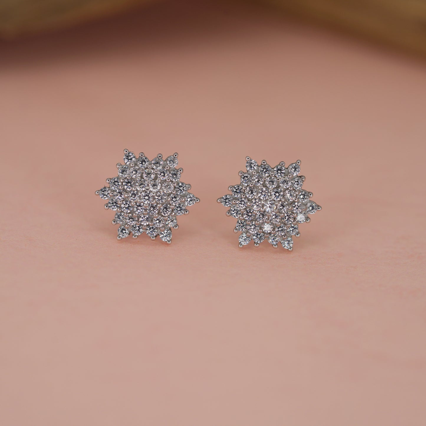 Celestial Sparkle Starburst Stud Earrings