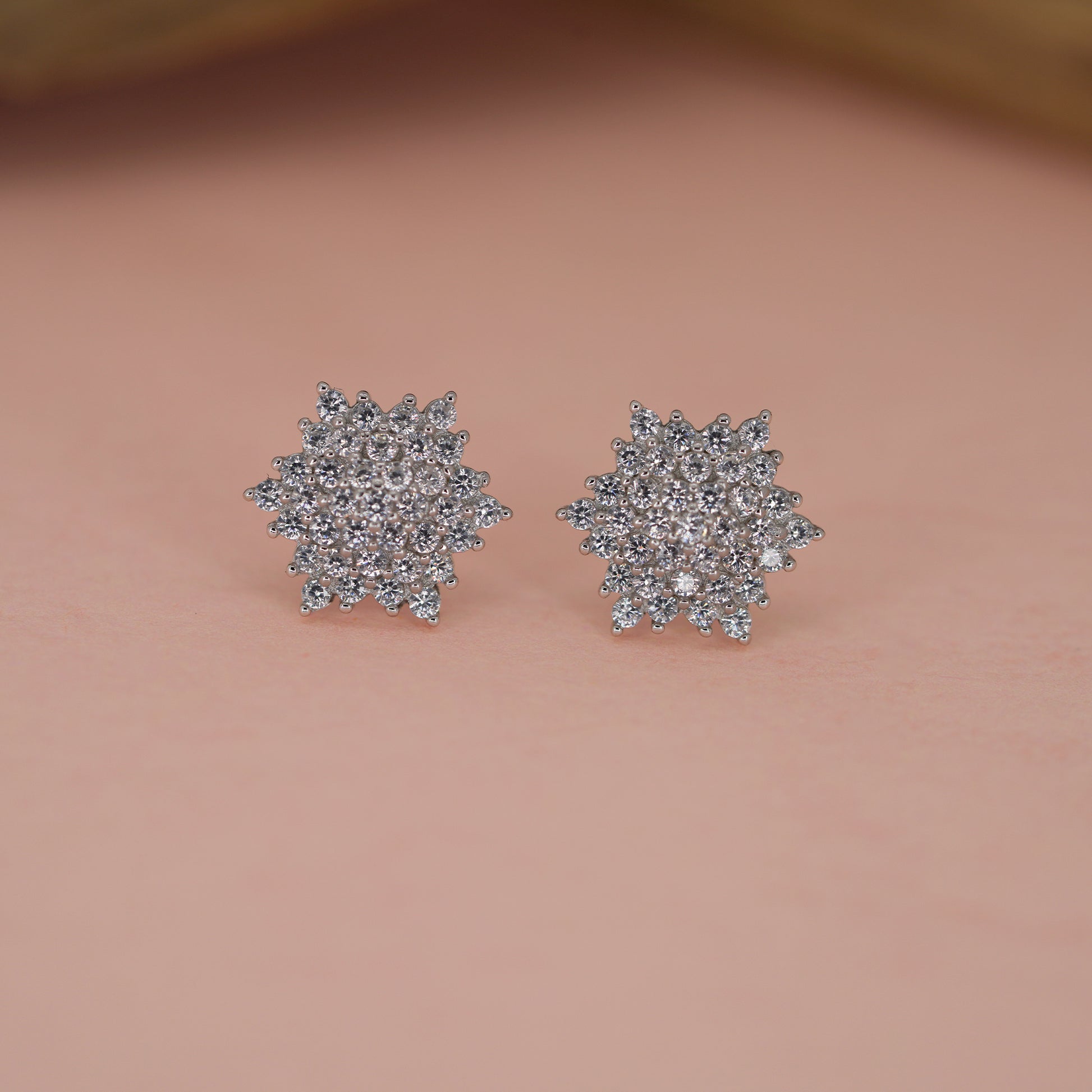 Celestial Sparkle Starburst Stud Earrings