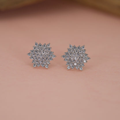 Celestial Sparkle Starburst Stud Earrings