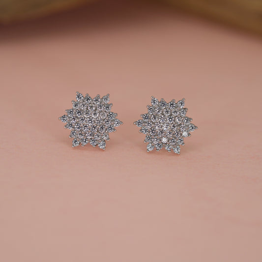 Celestial Sparkle Starburst Stud Earrings
