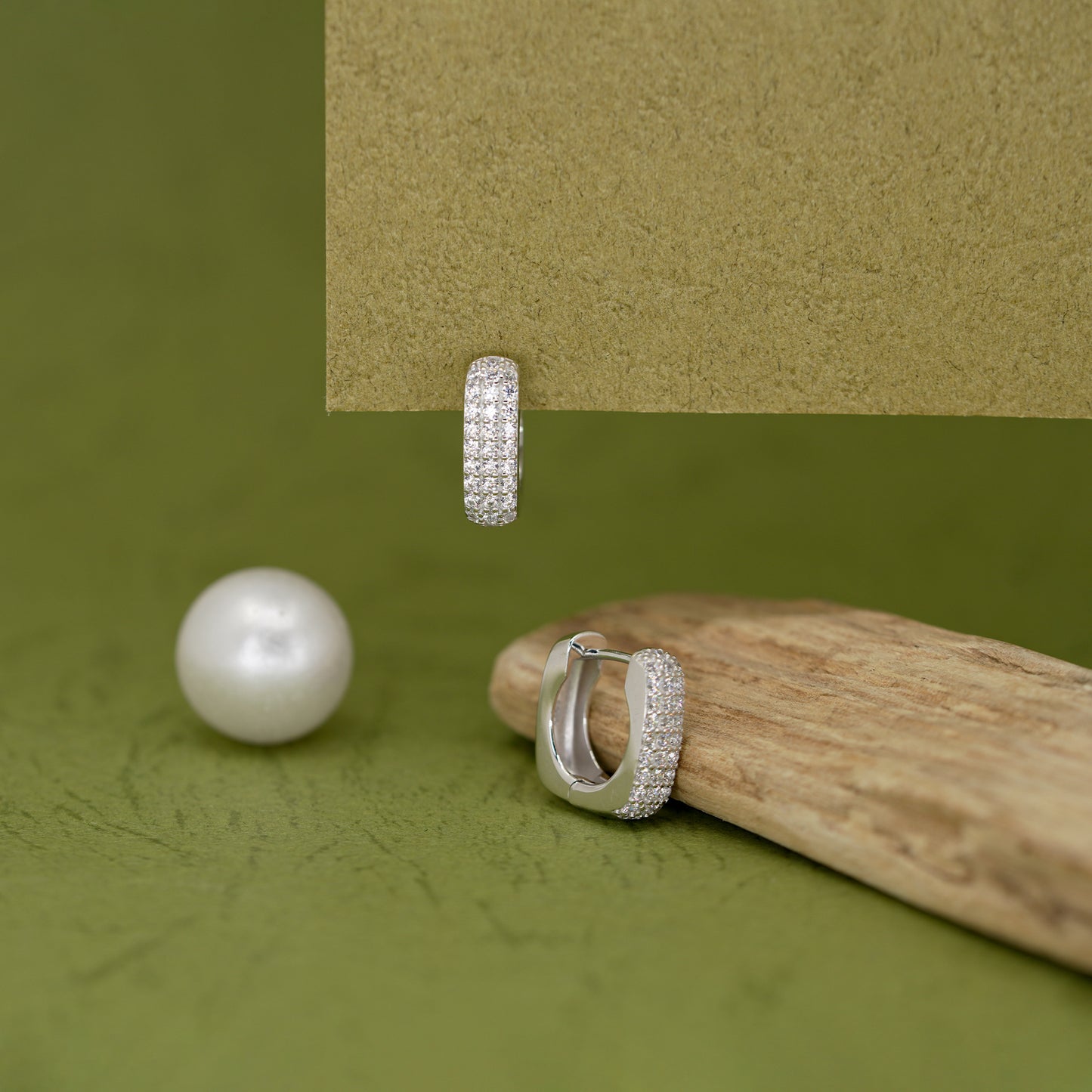 Eterna Sparkle Mini Hoops