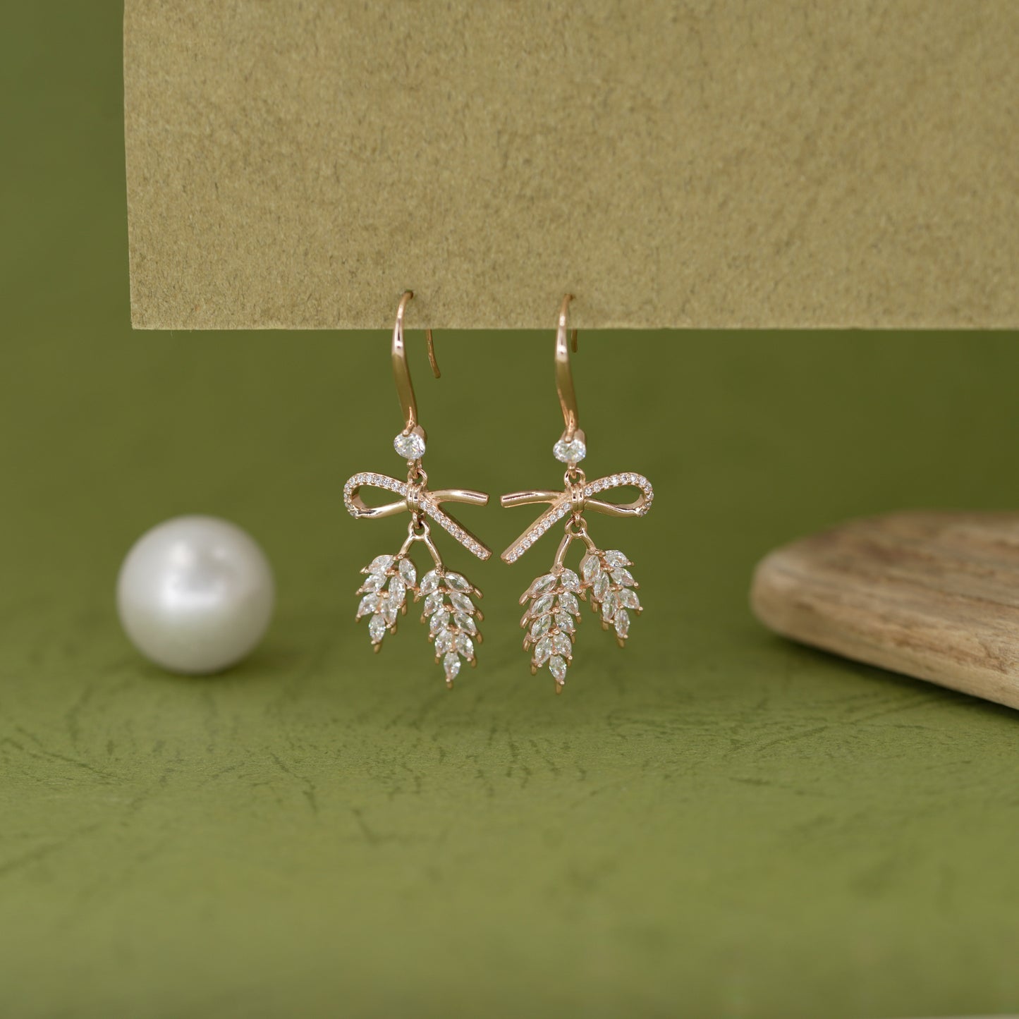 Crystal Vine Drop Earrings