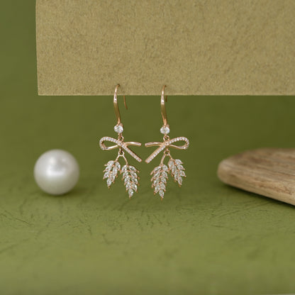Crystal Vine Drop Earrings