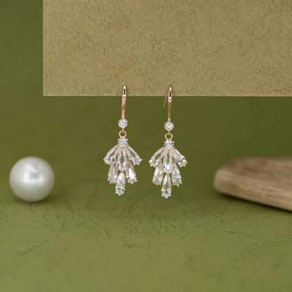 Celeste Sparkle 925 Silver Dangling Earrings

