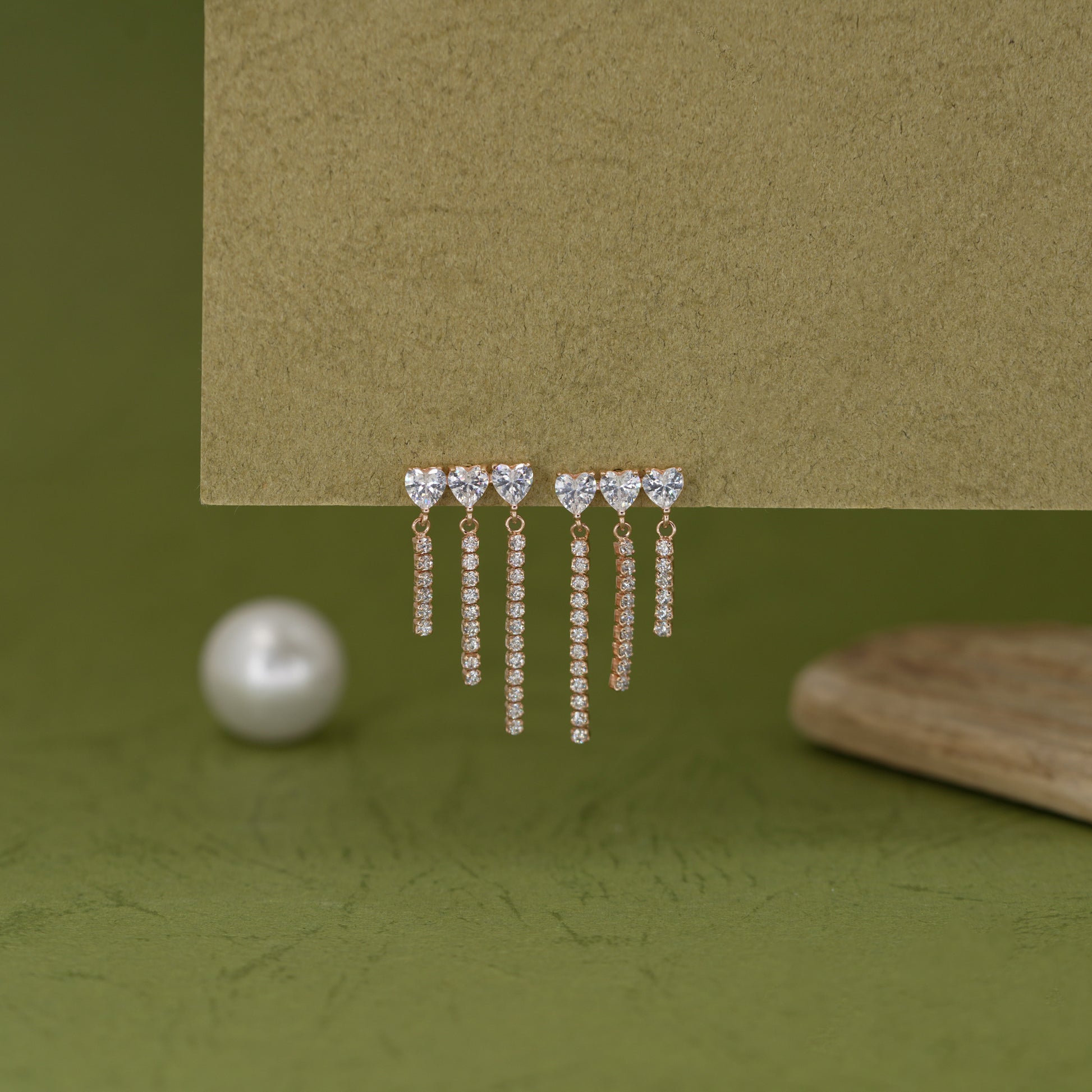 Buy Celestial Cascade Triple-Chain Stud Earrings Online for Women