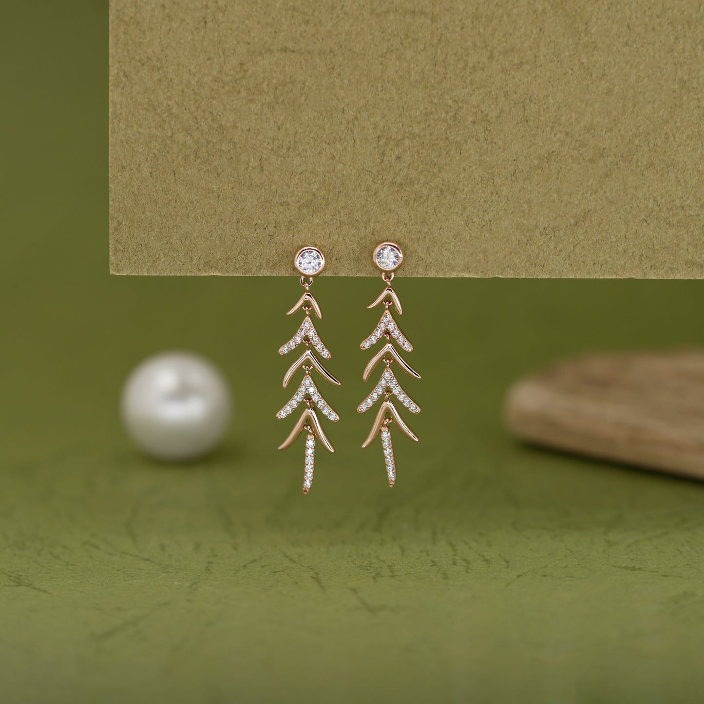 ArrowGlide Drop Earrings