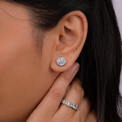Lumiere Solitaire Radiant Stud Earrings