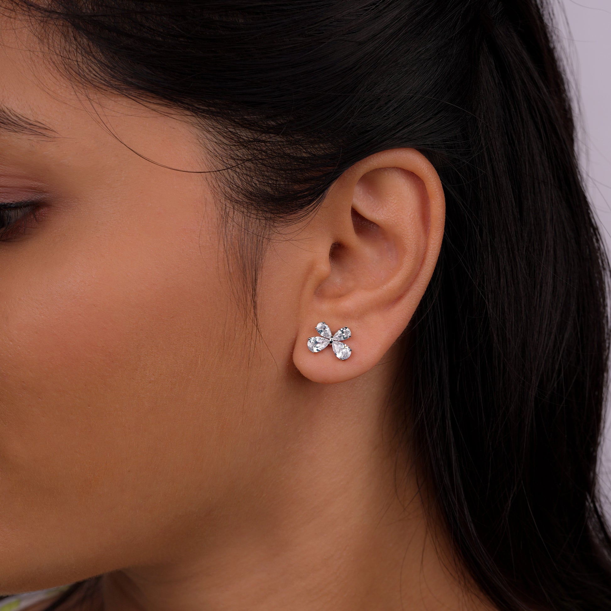 Buy Blossom Glow Teardrop Stud Earrings