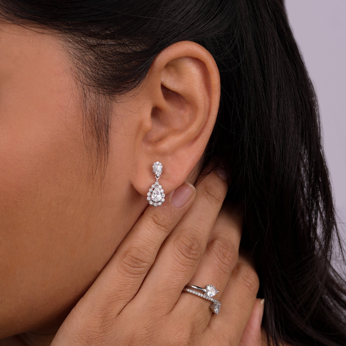 Buy Royal Radiance Teardrop Dangler Earrings