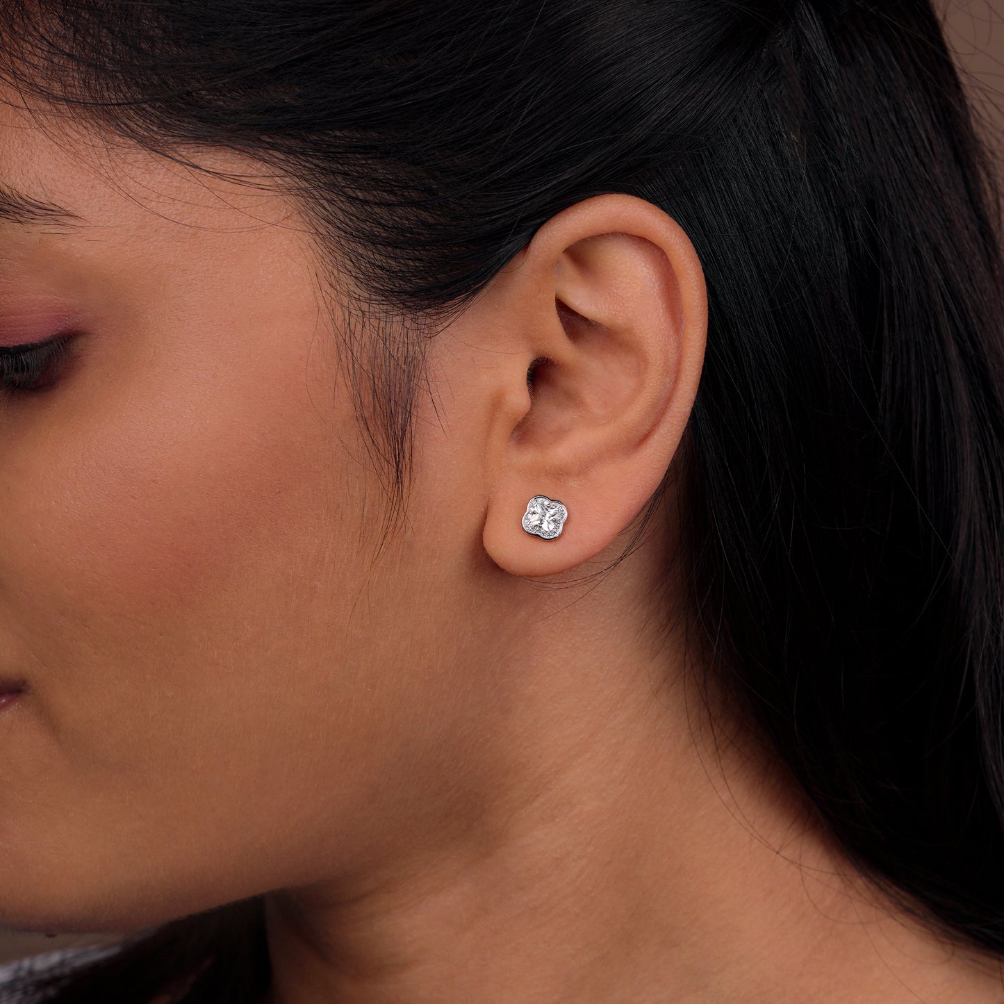 Glimmer Square Cluster Earrings