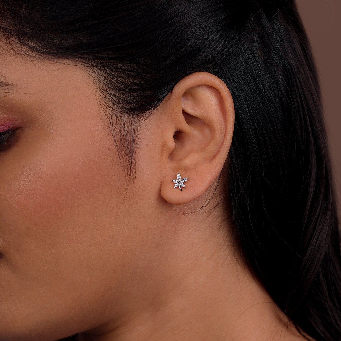 Serene Bloom Diamond Studs