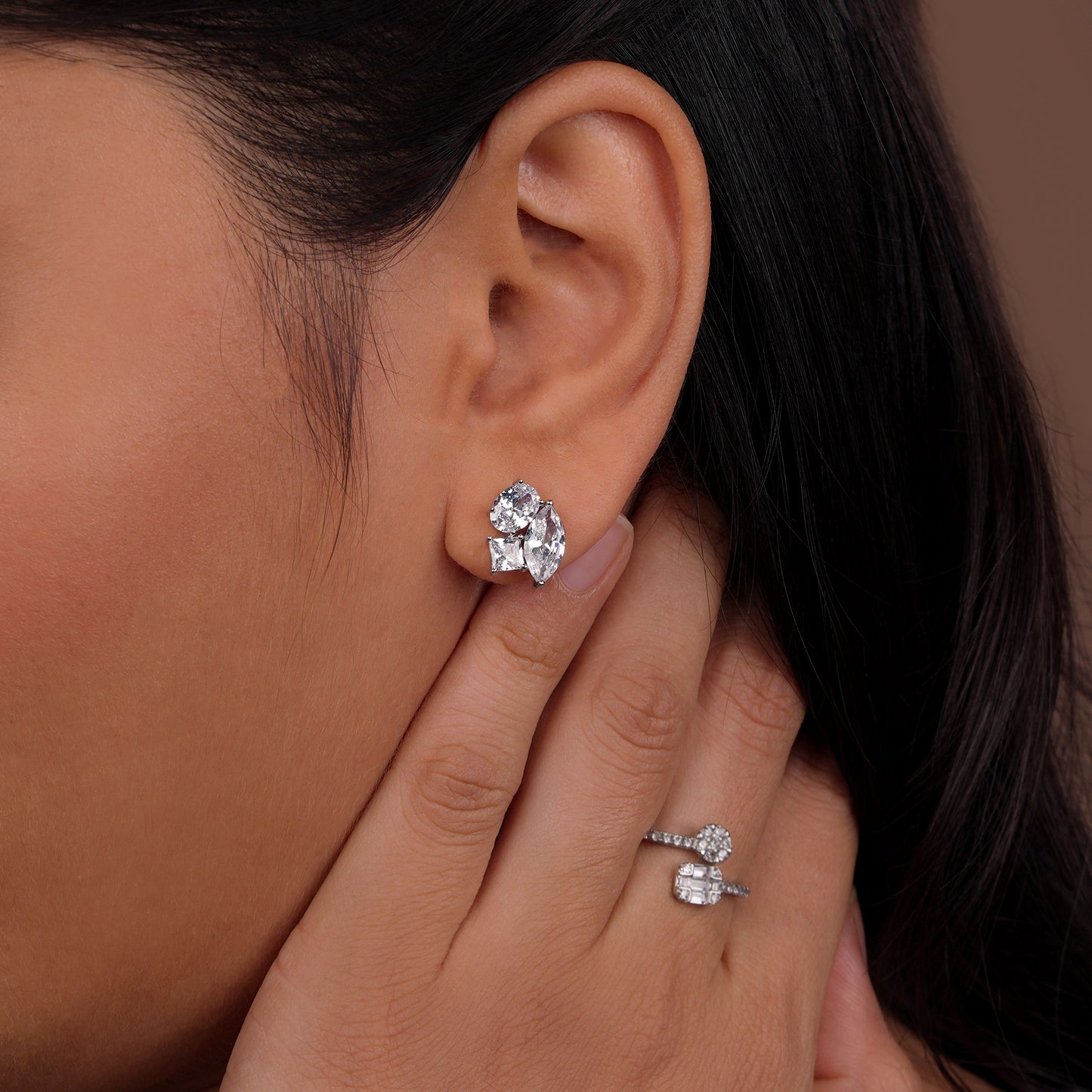 Radiant Petal Cluster Studs