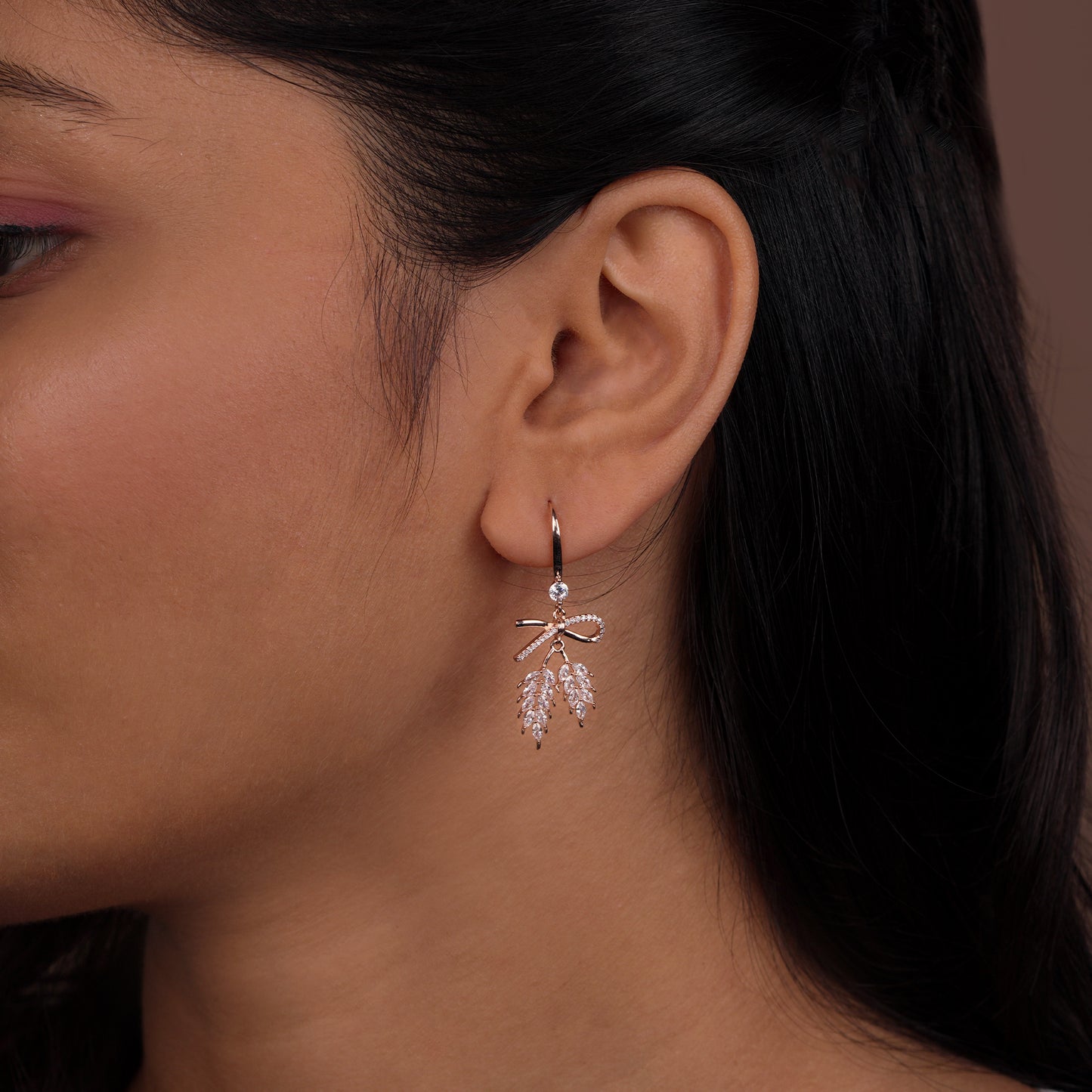 Crystal Vine Drop Earrings
