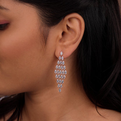 Crystal Cascade Earrings