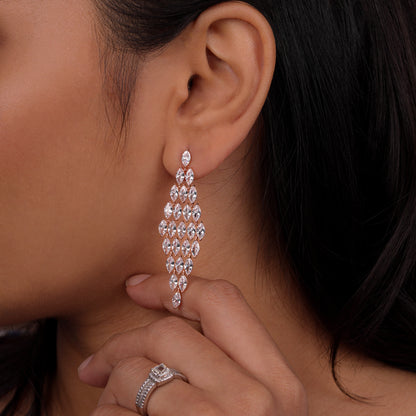 Crystal Cascade Earrings