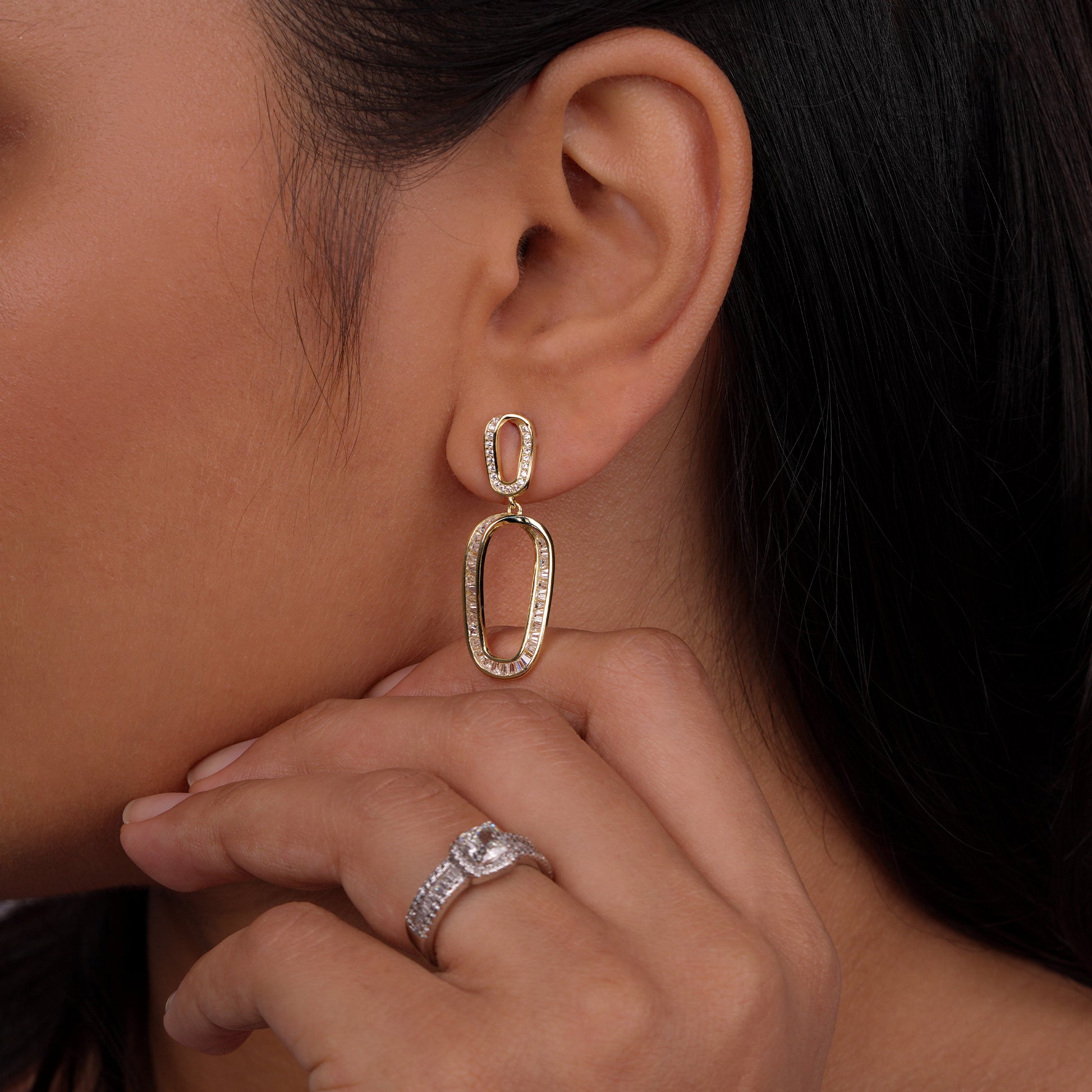 Aura Loop Statement Earrings

