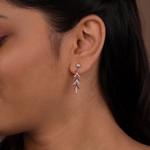 ArrowGlide Drop Earrings