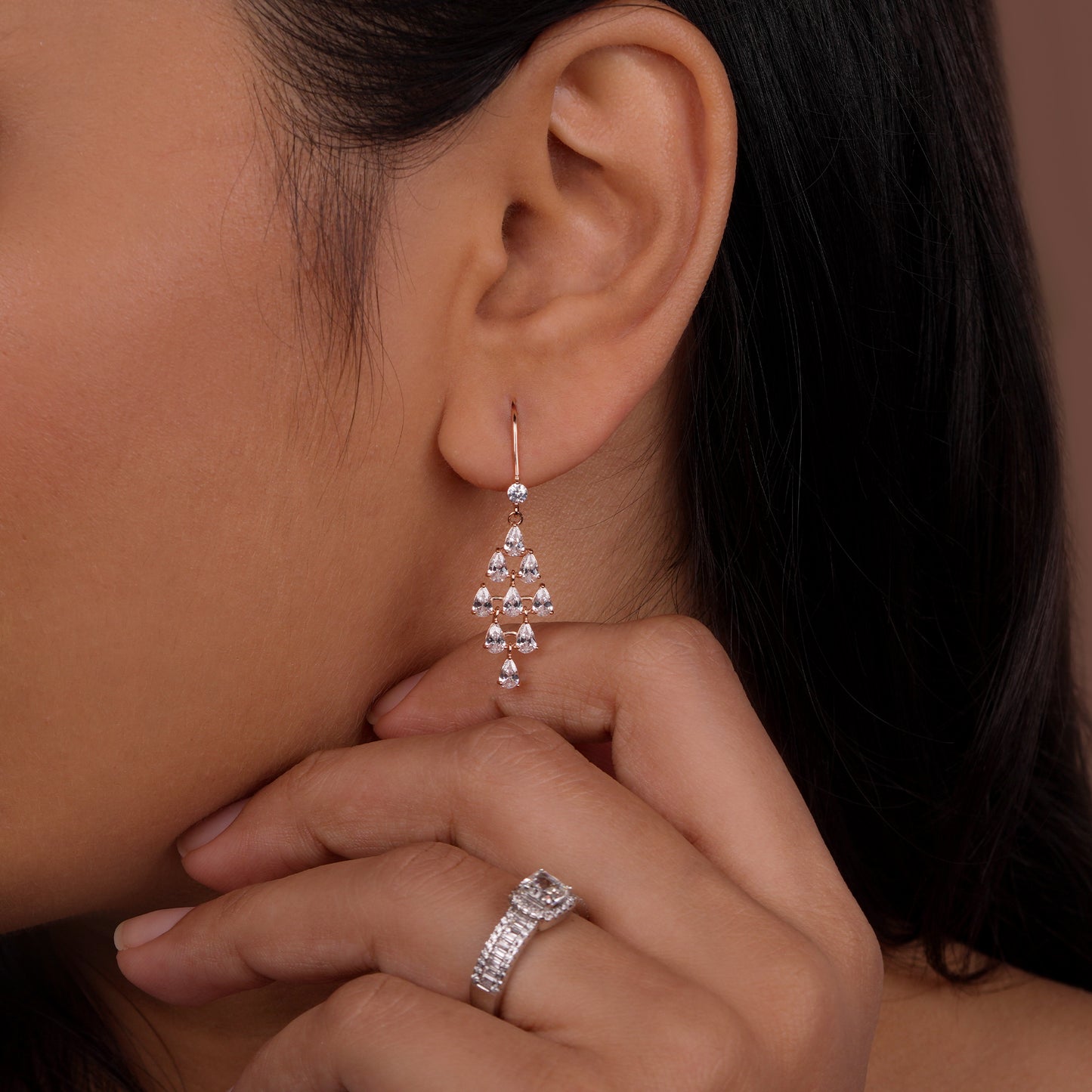 Celeste Drop Cascade Earrings