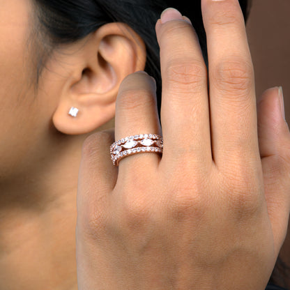 7-in-1 Versatile Diamond Silver Band