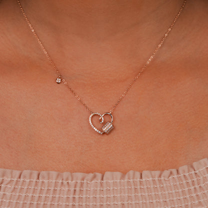 Eternal Harmony Infinity Heart Pendant Necklace