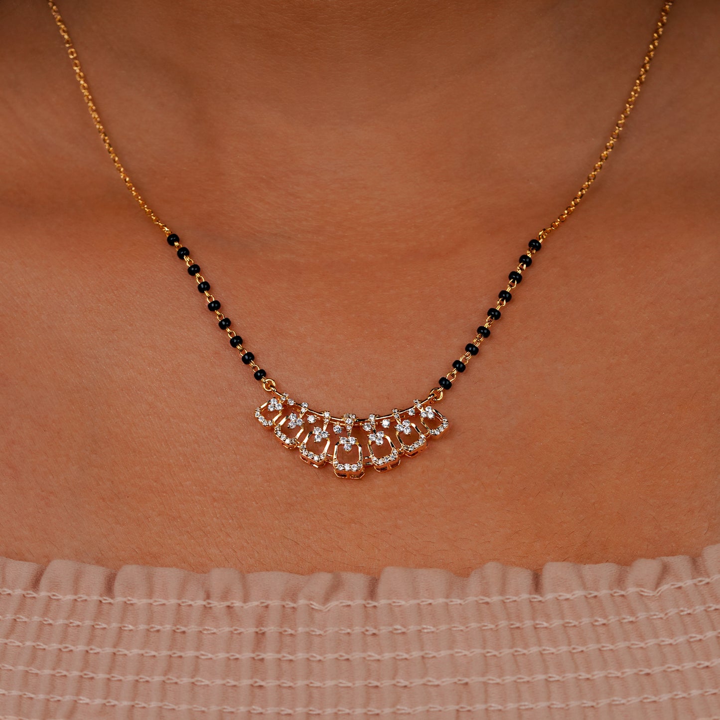 Royal Drop Design 925 Silver Mangalsutra